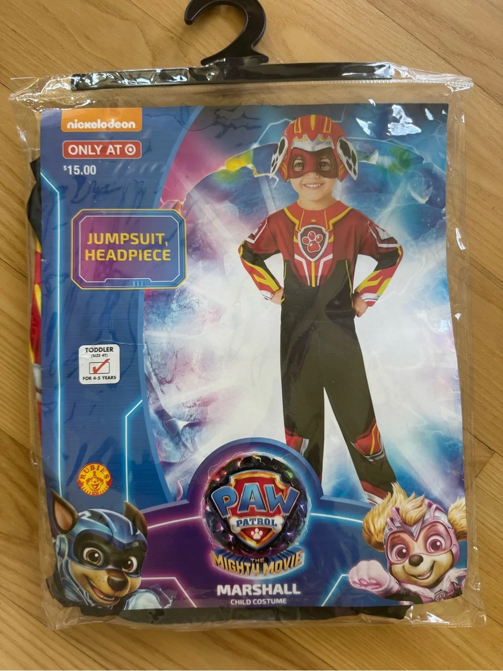 NWT Paw Patrol The Mighty Movie Marshall Costume Size 4T 4-5 Years Rubies